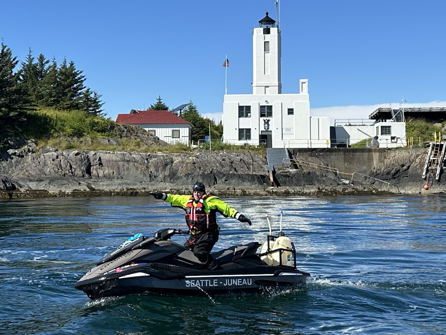 Dangerous Water Adventures jet skis at Auke Bay marina
